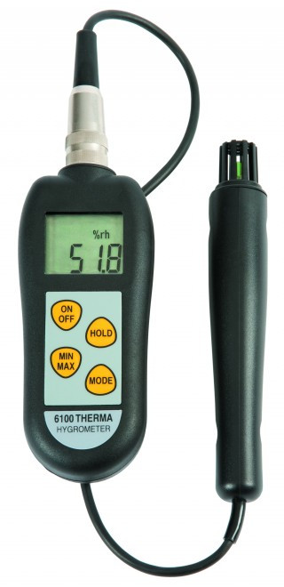 Therma-Hygrometer with Interchangeable Probe