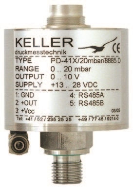 Keller Series PD41X Differential Low Range Pressure Transmitter