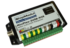 MiniPlex3-USB MODBUS to NMEA Converter and Multiplexer