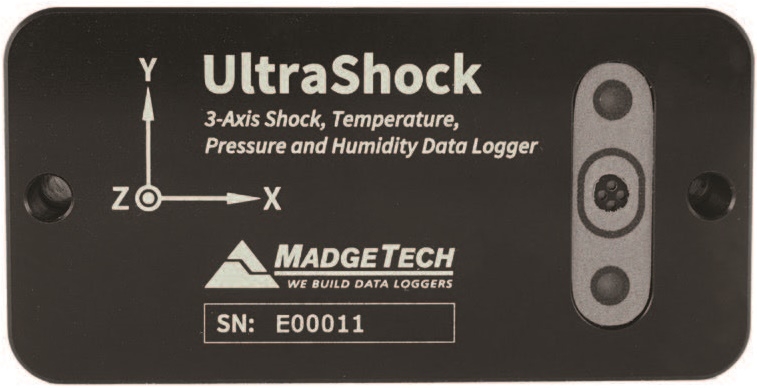 UltraShock Temperature, Humidity, Pressure and Tri-Axial Shock Data Logger