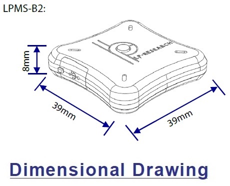 LPMS-B2 STD Dimensional Drawing