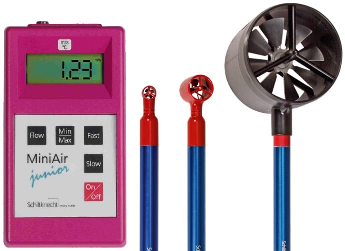 MiniAir Junior Anemometer for Air Flow Monitoring.