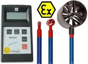 MiniAir Junior Ex Vane Anemometer for Hazard Applications