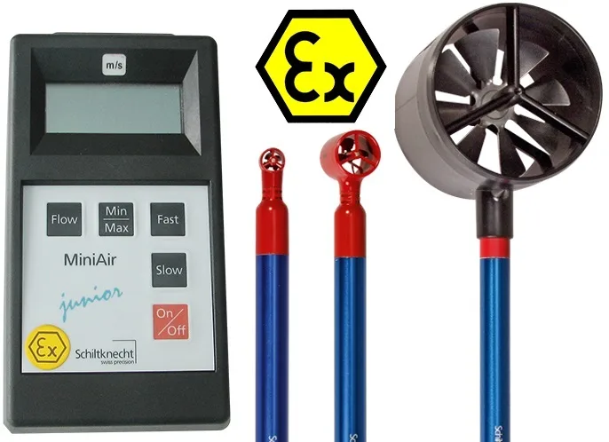 MiniAir Junior Ex Vane Anemometer for Hazard Applications