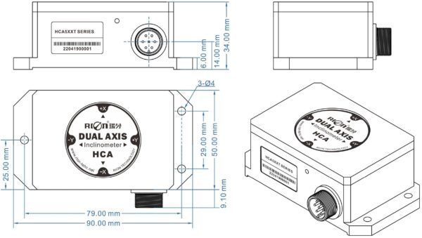 HCA5xxT_Series_Inclinometer_Dimensional_Drawing - Omni Instruments