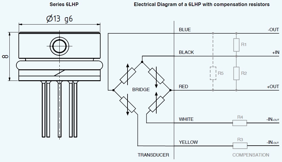 Series 6LHP OEM Pressure Cell Diagram