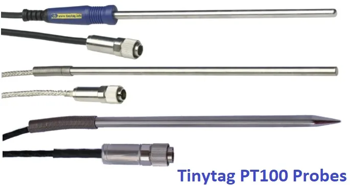 Tinytag PT1000 Temperature Probes suitable for Accurate High Temperatures
