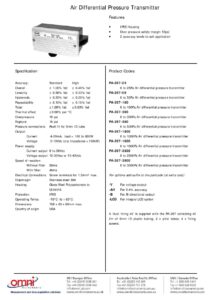 FLOW-PA267-Differential-Air-Pressure-Transmitter-pdf - Omni Instruments