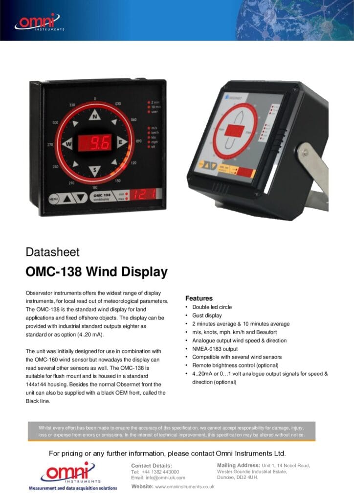 Omni Instruments Inclinometer File-1677148943-pdf - Omni Instruments