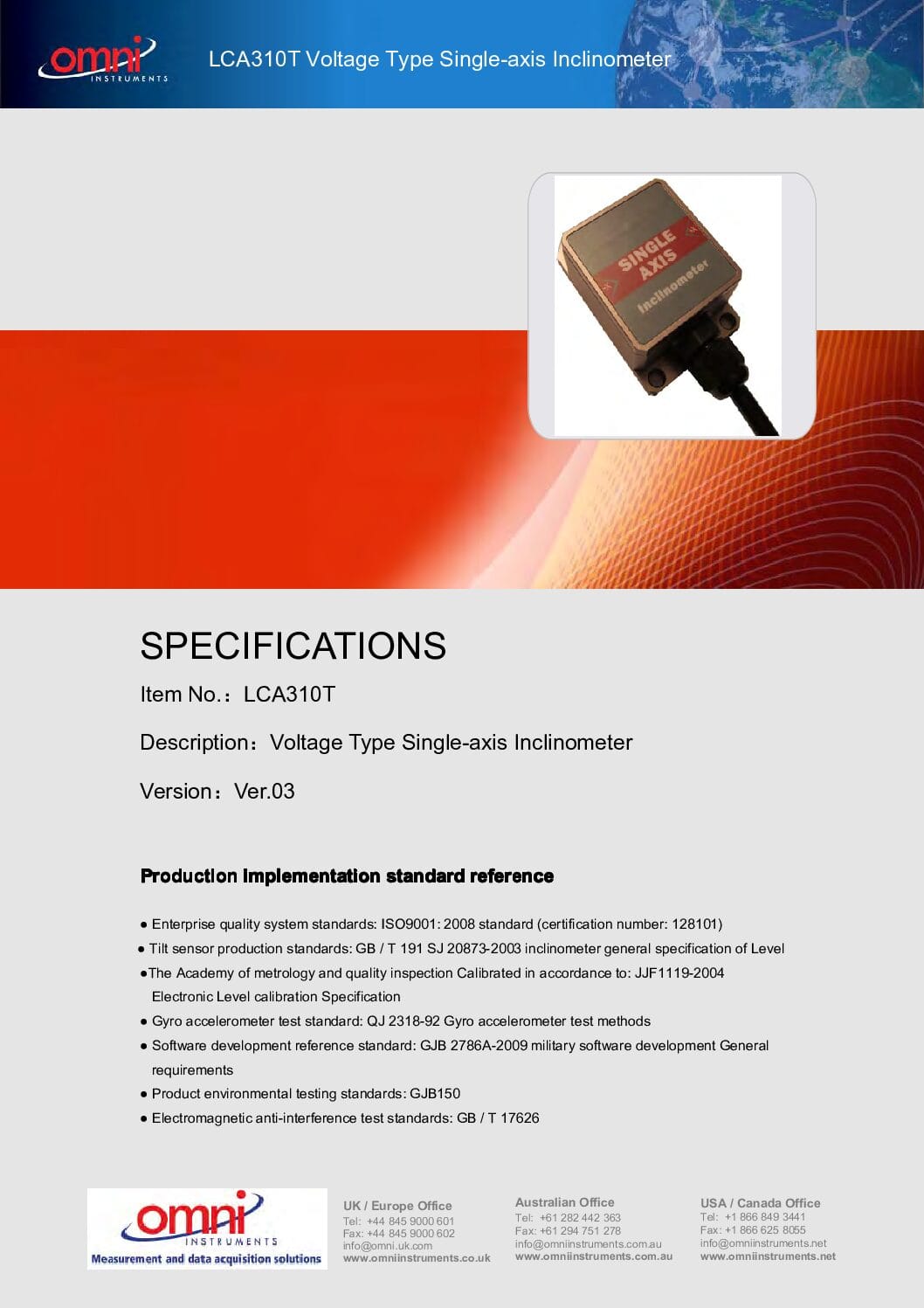 Omni Instruments Inclinometer GYRO-LCA310T-Series-Single-or-Dual-Axis-Inclinometers-pdf - Omni ...
