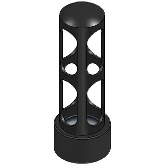 Black Polycarbonate Filter Carrier for HygroClip HC2A-S Probe.