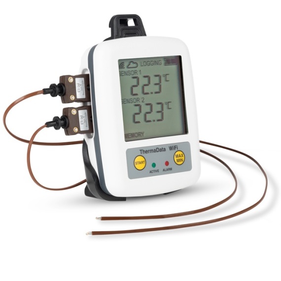 Dual Channel WiFi Thermocouple Data Logger, Part Ref 298-721