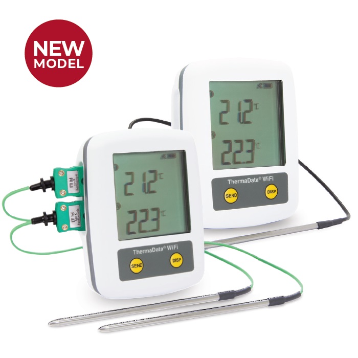 ThermaData WiFi 2 Channel Thermocouple Loggers